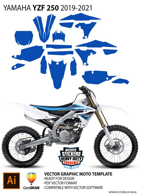 2019 Yz250f Graphics Template